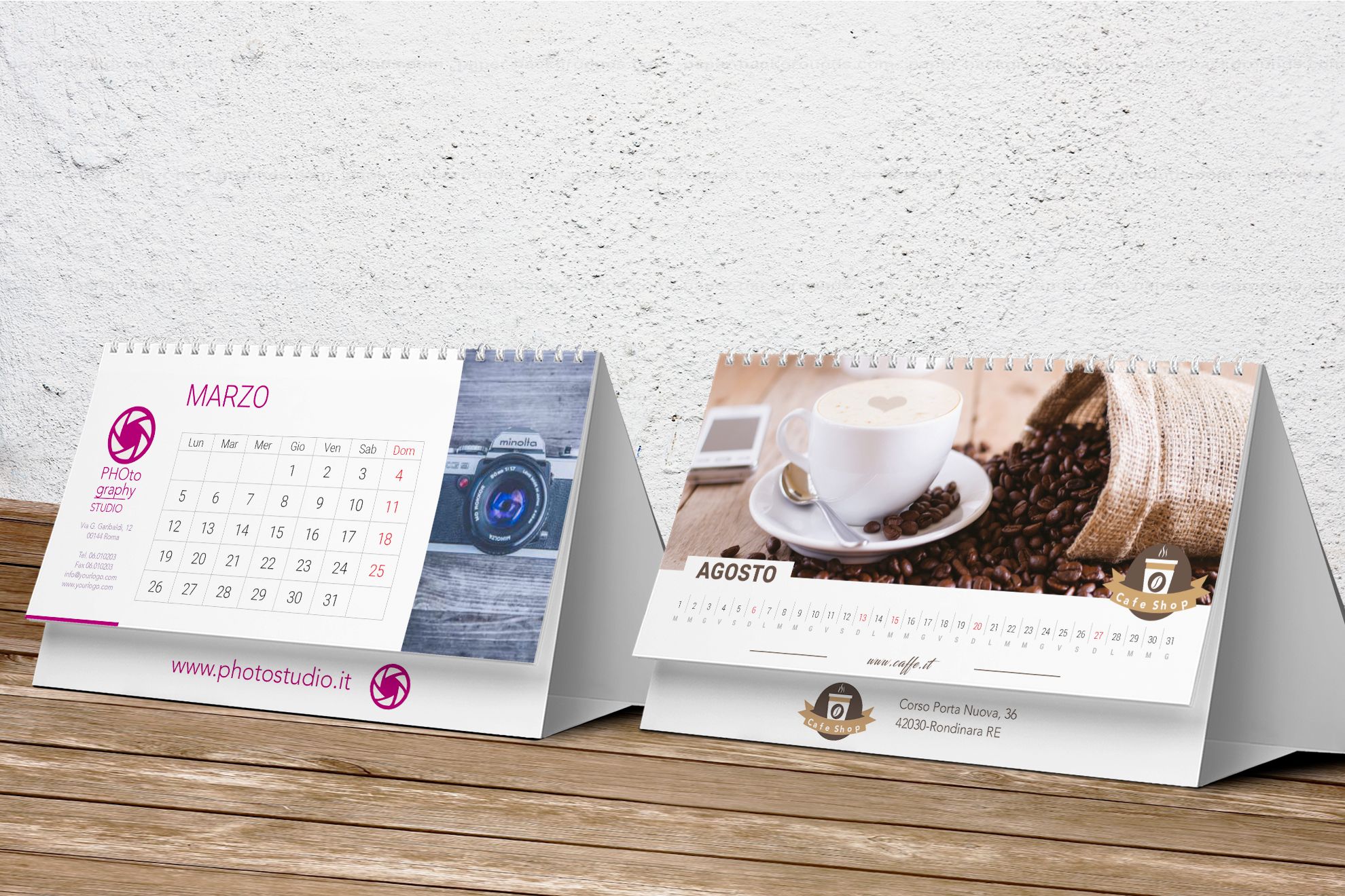 Creare Calendari da Tavolo Personalizzati: Creare dei calendari da tavolo personalizzati è una buona idea per fare un regalo a clienti e dipendenti e anche per promuovere l’immagine della tua azienda.