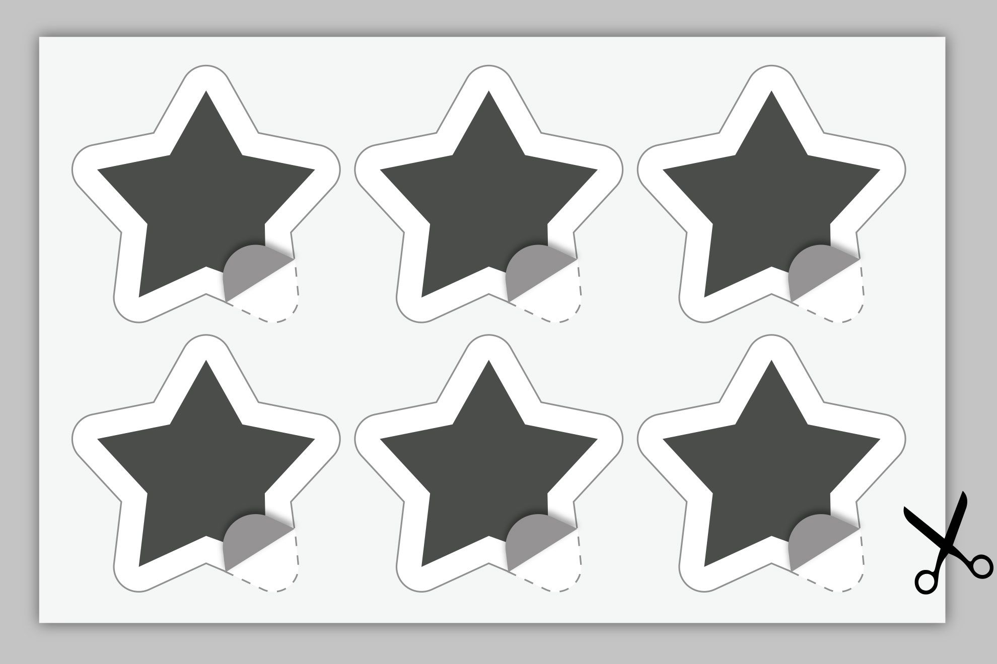 Mezzo Taglio: Resa Multipla: Gli adesivi saranno consegnati pretagliati secondo il tracciato inviato su fogli a resa multipla