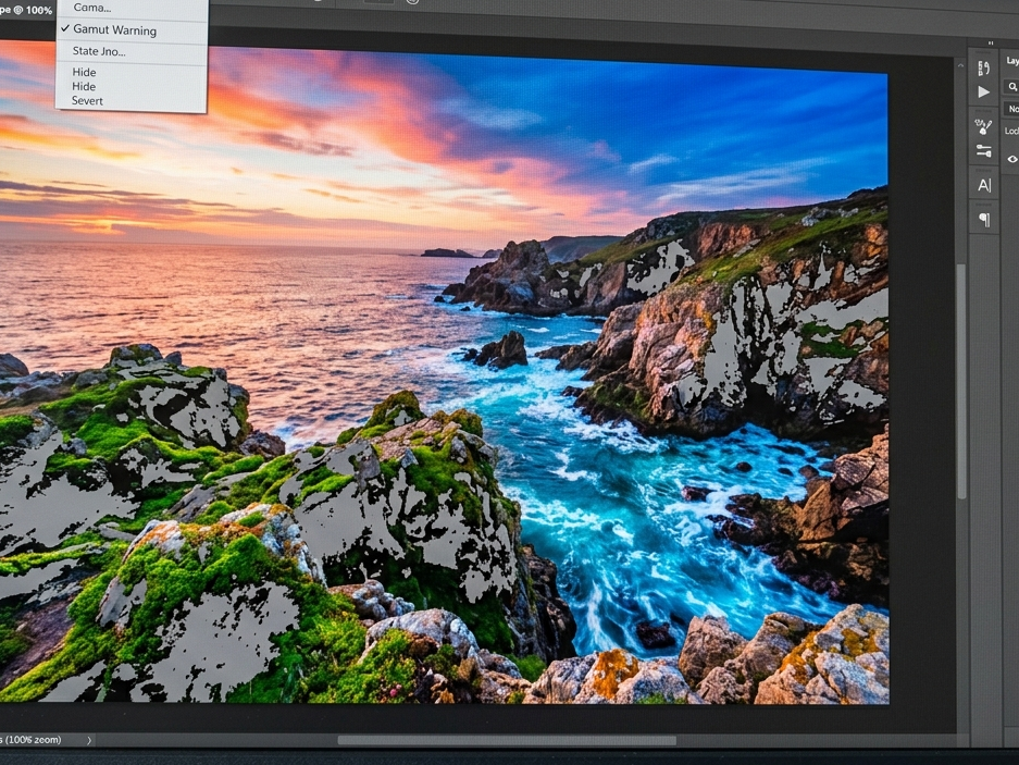 Cos'è il softproofing, come si attiva in Photoshop e Lightroom, quale profilo ICC scegliere e come leggere l'avviso fuori gamut prima di mandare in stampa.