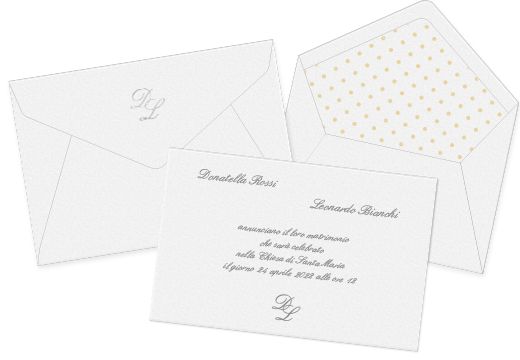 Partecipazioni Matrimonio Personalizzate 24 Pz – Carta Martellata 200gr, 16x11,5 Cm, Stampa Inclusa, Con Bozza In 24h E 100% Made In Italy – Essential WI-3 EchoPrint