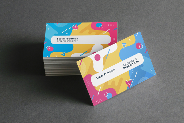 Ordinate spettacolari biglietti da visita fronte retro online con design geometrici vivaci che lasciano un'impressione duratura. Sprint24 fornisce biglietti personalizzati di qualità premium, perfetti per professionisti e aziende moderne. Personalizzate entrambi i lati con il nostro servizio di stampa affidabile e consegna rapida garantita.