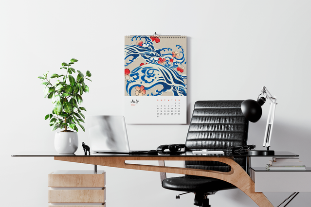 Calendario da parete personalizzato che aggiunge stile e funzionalita all'ufficio. Sprint24.