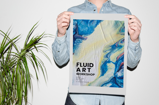 Crea poster personalizzati straordinari con design arte fluida dal servizio di stampa online di Sprint24. Questo poster stampato di alta qualità mostra opere d'arte personalizzate perfette per la decorazione interna, il display d'ufficio o i progetti creativi. Ordina i tuoi poster personalizzati stampati online e goditi una qualità garantita con consegna affidabile.