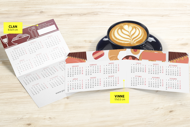 Scopri i nostri calendari tascabili professionali, ideali per regali aziendali e organizzazione personale. Sprint24 stampa calendari tascabili di alta qualità disponibili in formati mensili e semestriali, con plastificazione per massima durabilità. Compatti e portatili, questi calendarietti si inseriscono perfettamente nel portafoglio.