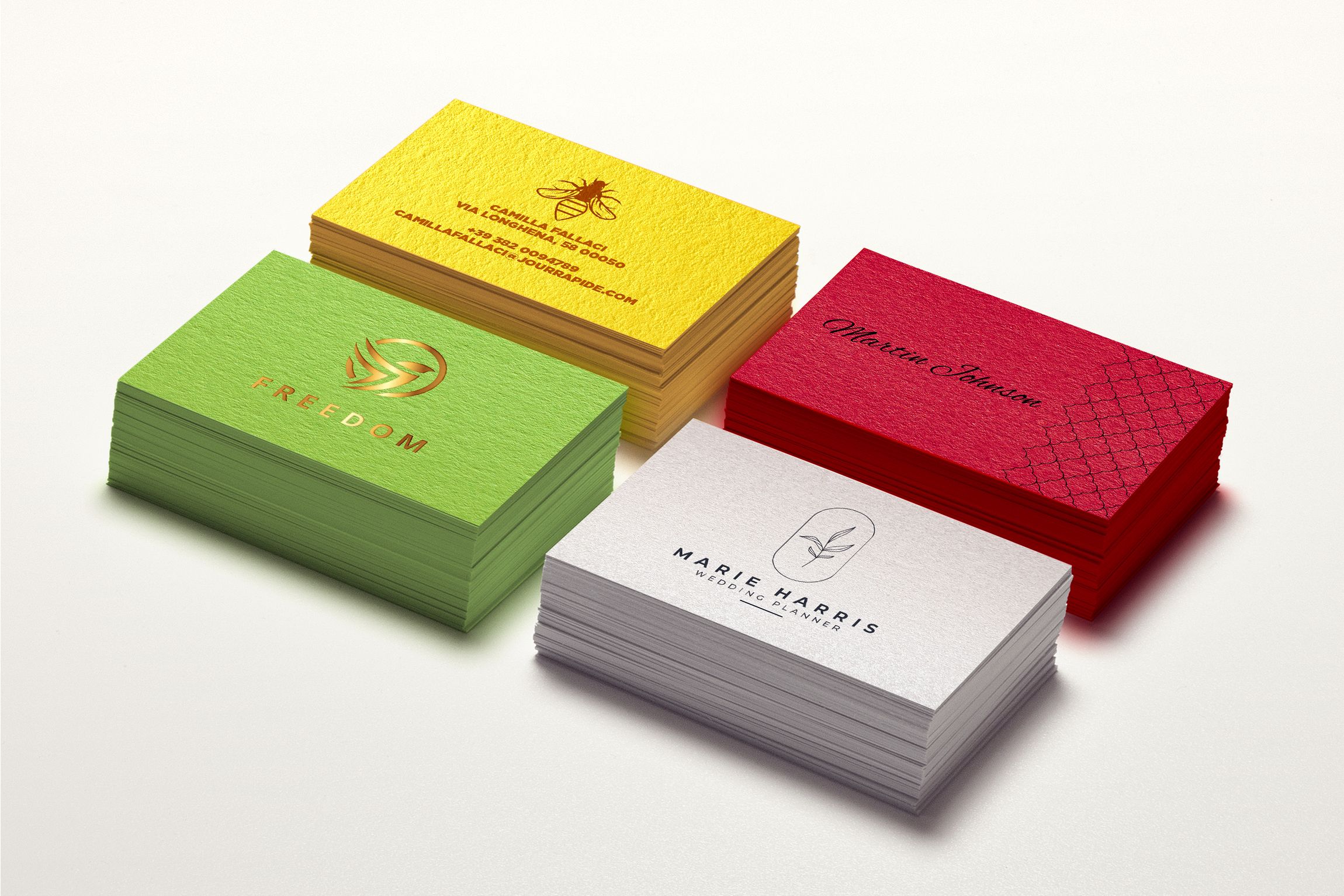 Biglietti in carta colorata Biglietti in carta colorata
