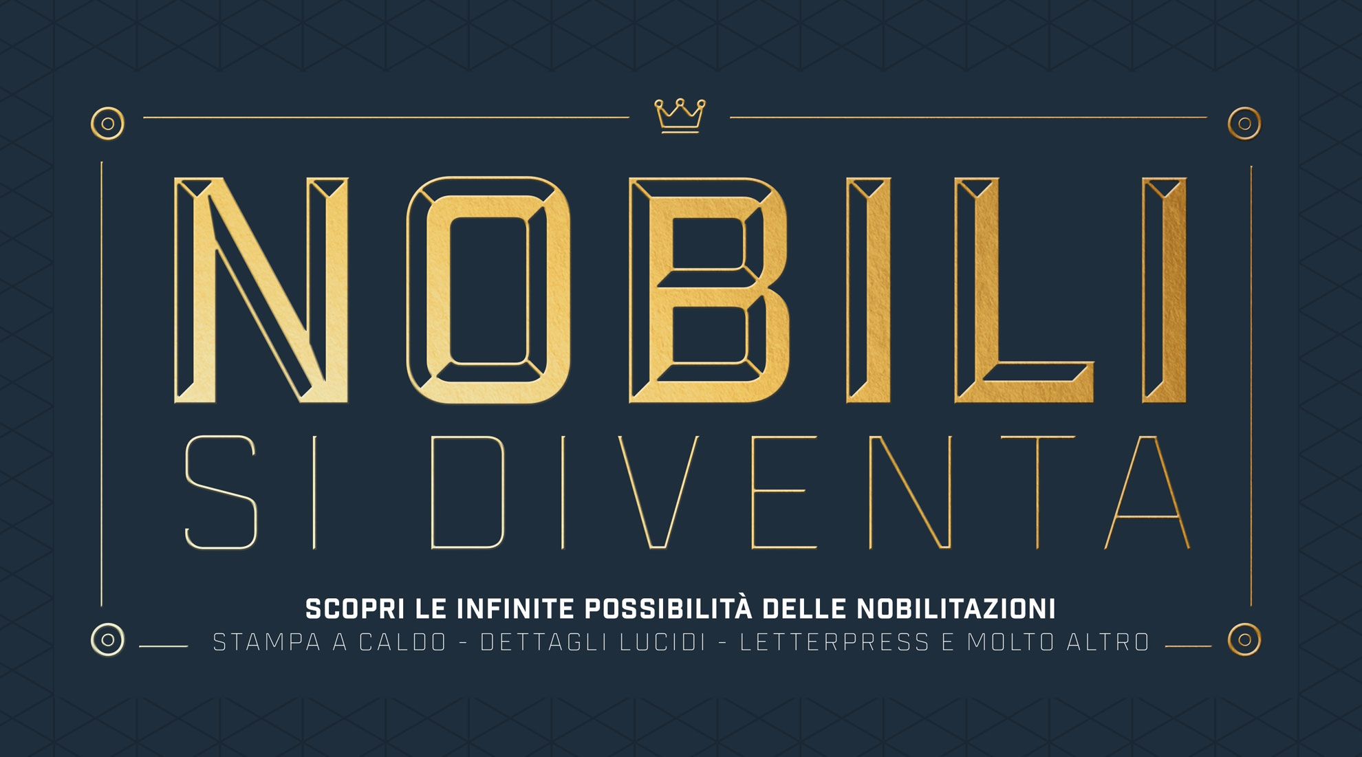 Nobili si diventa: Nobilitare, nel linguaggio della tecnica e dell’industria, significa
“sottoporre un prodotto a trattamenti che ne migliorino la qualità o ne aumentin… Nobili si diventa: Nobilitare, nel linguaggio della tecnica e dell’industria, significa
“sottoporre un prodotto a trattamenti che ne migliorino la qualità o ne aumentin…