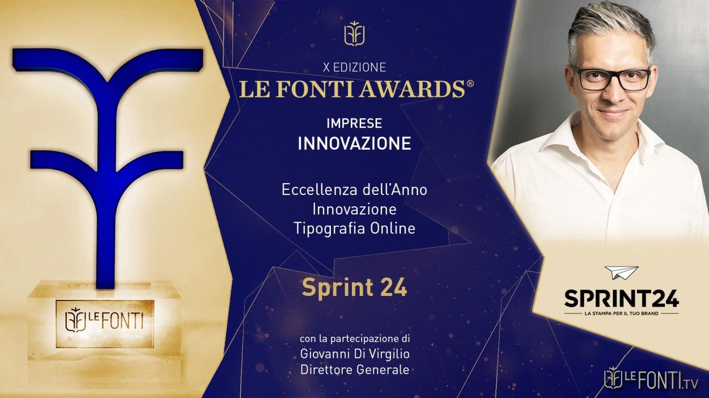 Sprint24 vince il Premio le Fonti Awards: Vuoi stampare online i tuoi prodotti editoriali? Sprint 24 è stata premiata come “Eccellenza dell’Anno Innovazione Tipografia Online”. Sprint24 vince il Premio le Fonti Awards: Vuoi stampare online i tuoi prodotti editoriali? Sprint 24 è stata premiata come “Eccellenza dell’Anno Innovazione Tipografia Online”.