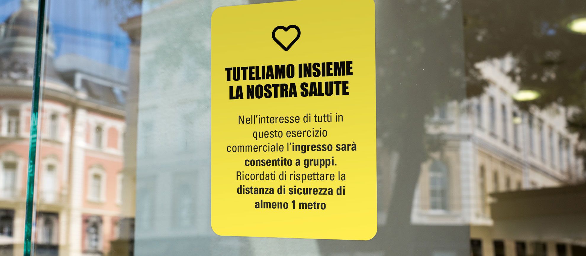 Stampa online Adesivo di segnalazione Covid Stampa online Adesivo di segnalazione Covid