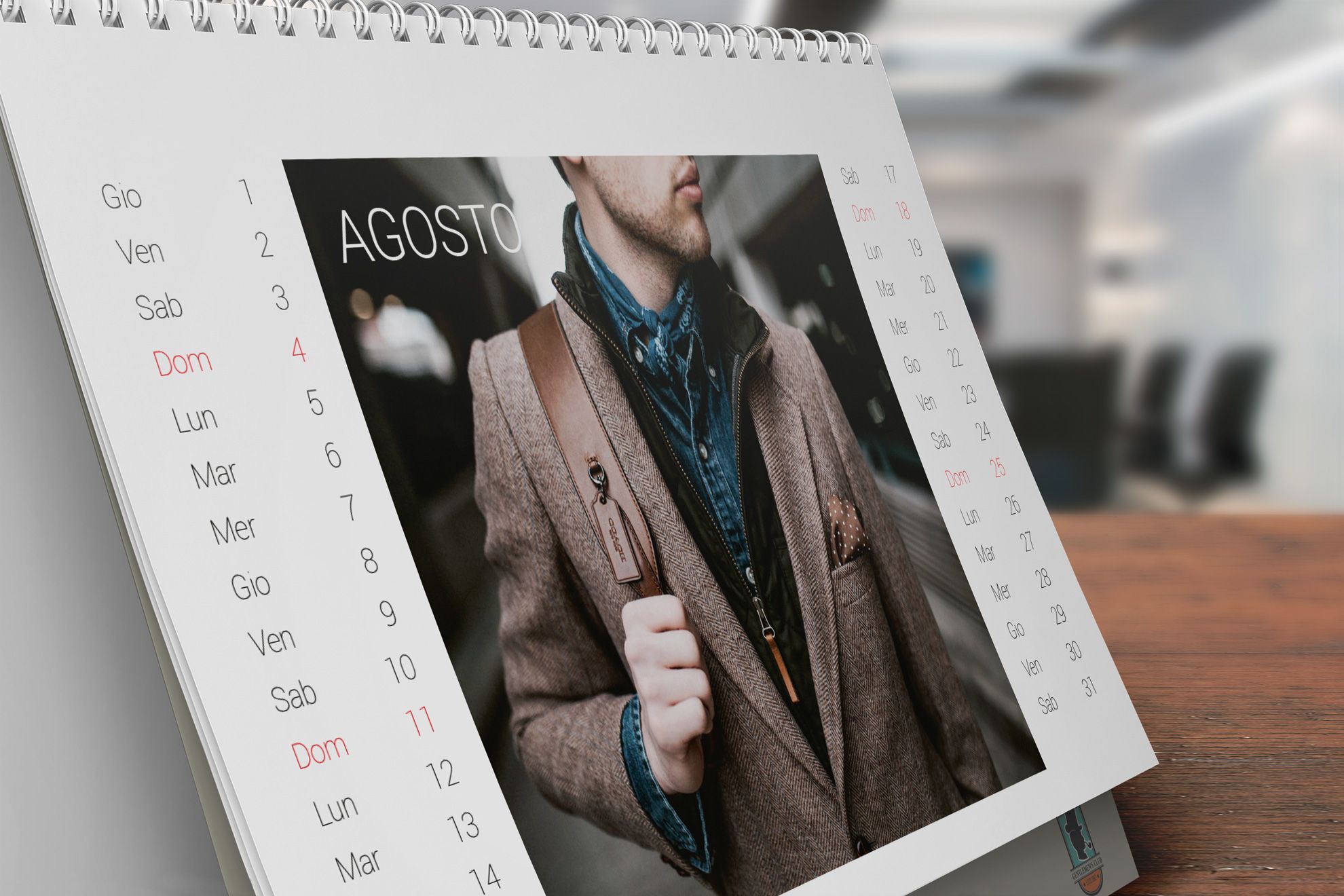 Stampa online Calendario Uomo Giacca Stampa online Calendario Uomo Giacca