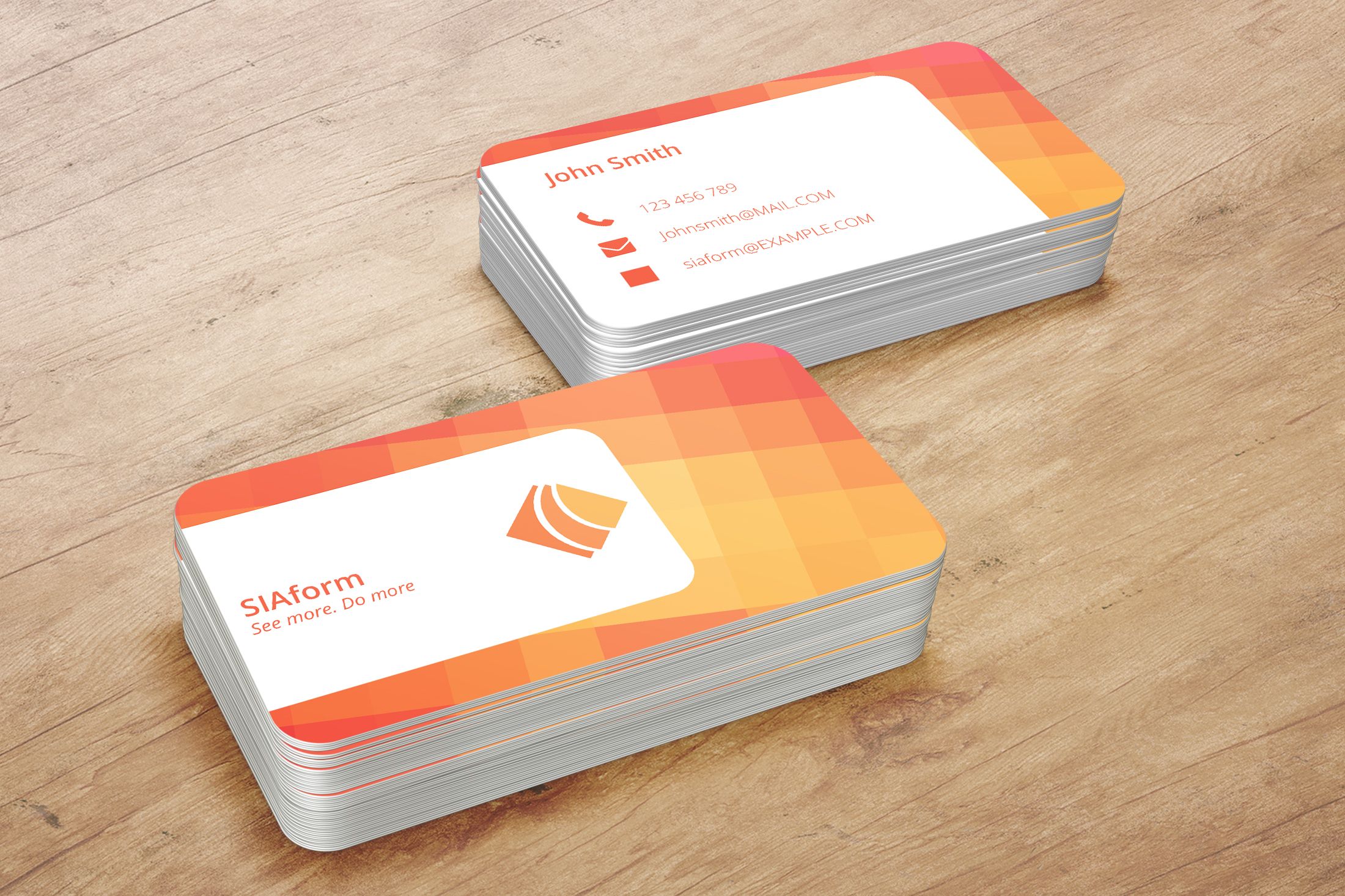 Stampa online card arancione Stampa online card arancione