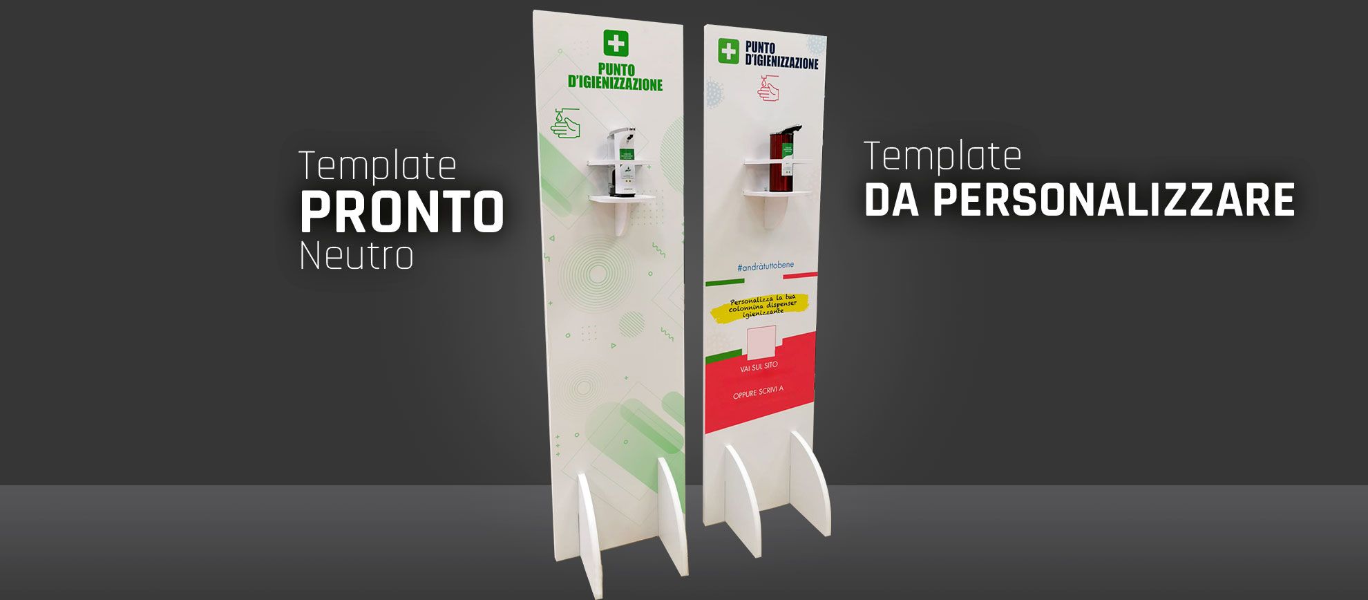 Stampa online Slide Totem igienizzante Stampa online Slide Totem igienizzante