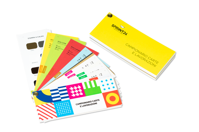 Campionario carte e lavorazioni: La carta vincente
Quante volte vi sarà capitato di voler mostrare ai vostri clienti il supporto per il vostro progetto?
Grazie al nuovo Campionario C… Campionario carte e lavorazioni: La carta vincente
Quante volte vi sarà capitato di voler mostrare ai vostri clienti il supporto per il vostro progetto?
Grazie al nuovo Campionario C…