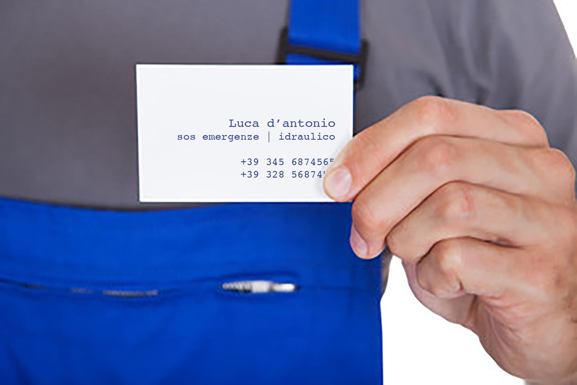 Biglietti da visita idraulico Stampa Online