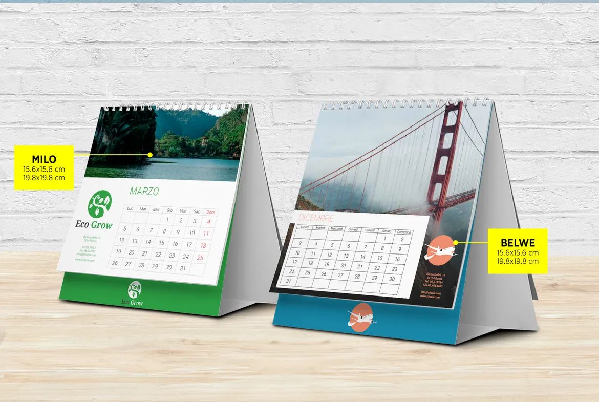 Stampa calendari aziendali da tavolo: I calendari aziendali sono utili per organizzare il tempo e gli impegni e sono uno strumento promozionale per far conoscere e promuovere l’immagine del tuo bra…