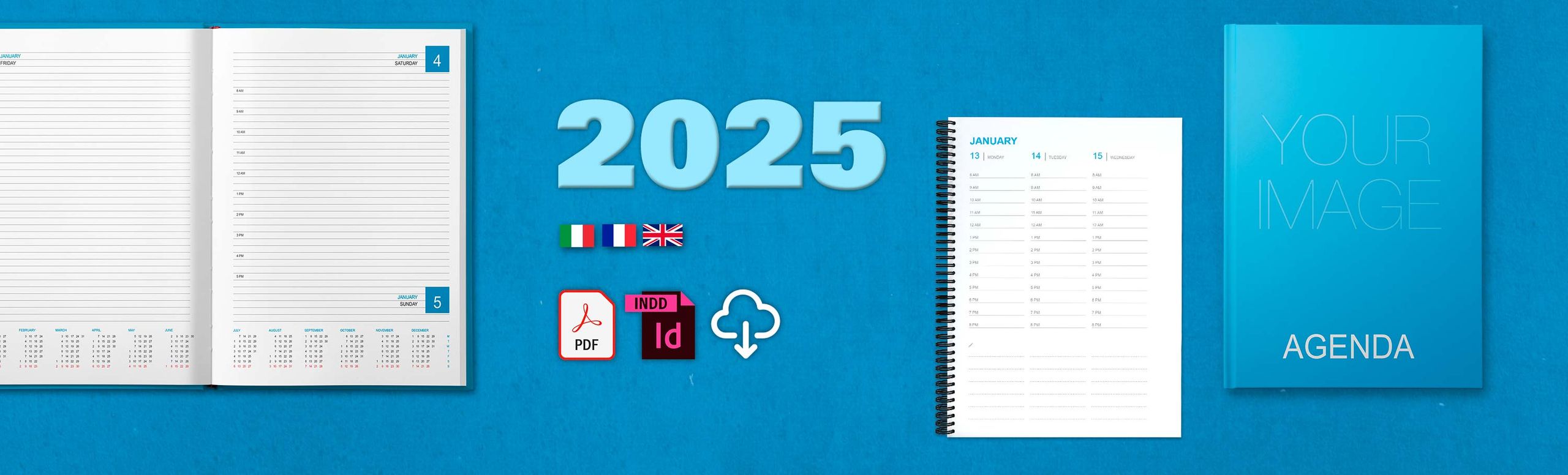 Template agende 2025 gratuiti