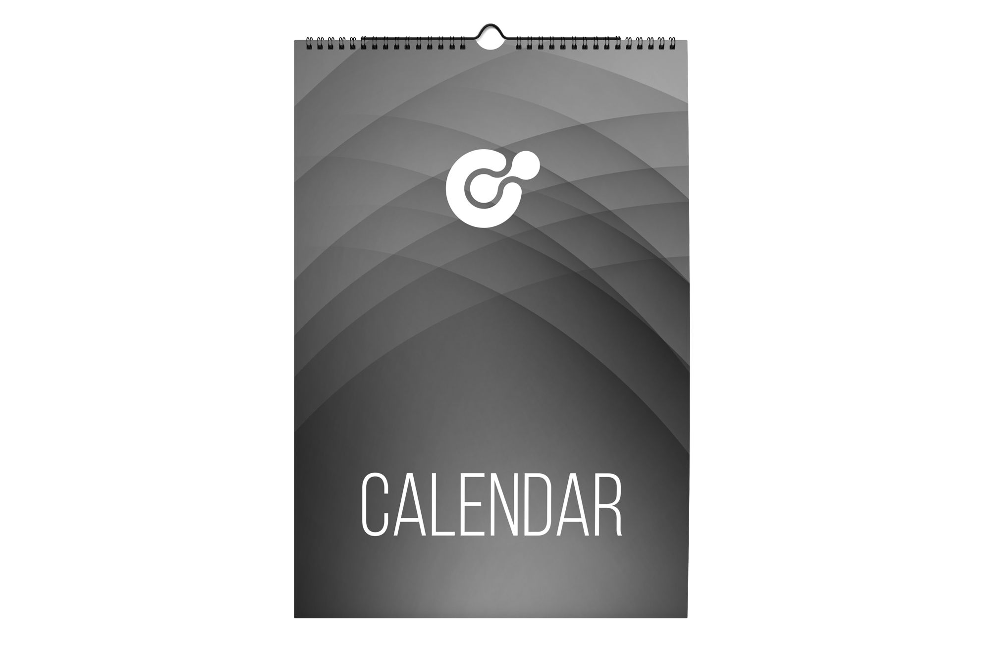 Calendario da parete (nero, PS, 430g) come gadget personalizzati su