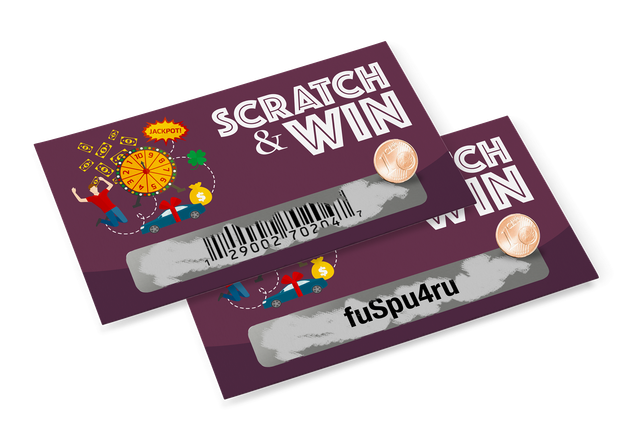 Stampa Gratta e Vinci Personalizzati e Scratch Card online: Con codice a barre o alfanumerico, per …