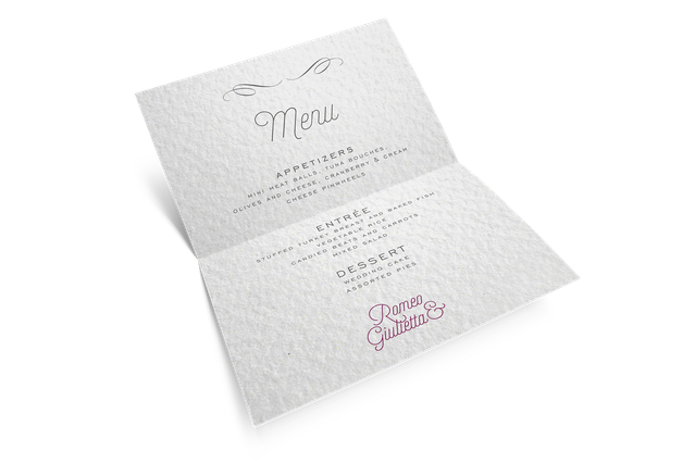 Stampa Menu Matrimonio Online Personalizzato: Stampa menu per matrimonio online personalizzato. Ren…
