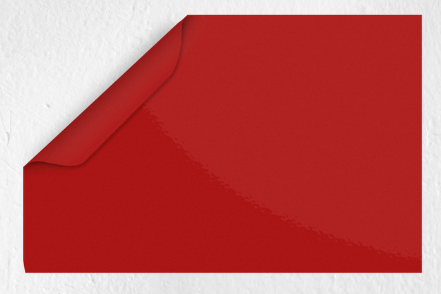 Pvc lucido Rosso: Adesivo acrilico a base solvente, di tipo monomerico calandrato. Colla permanente con appiccicosità immediata. Adatto alla generalità delle superfici piane (ec…