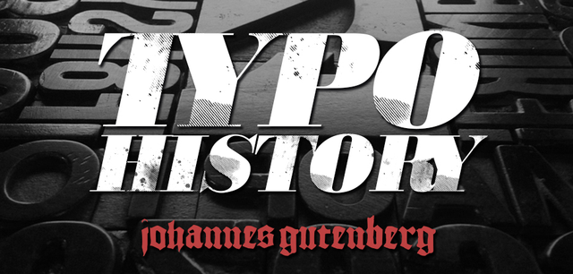 Typo History - Johannes Gutenberg: Una goccia d'inchiostro. Mi piace immaginare così questa rubrica…
