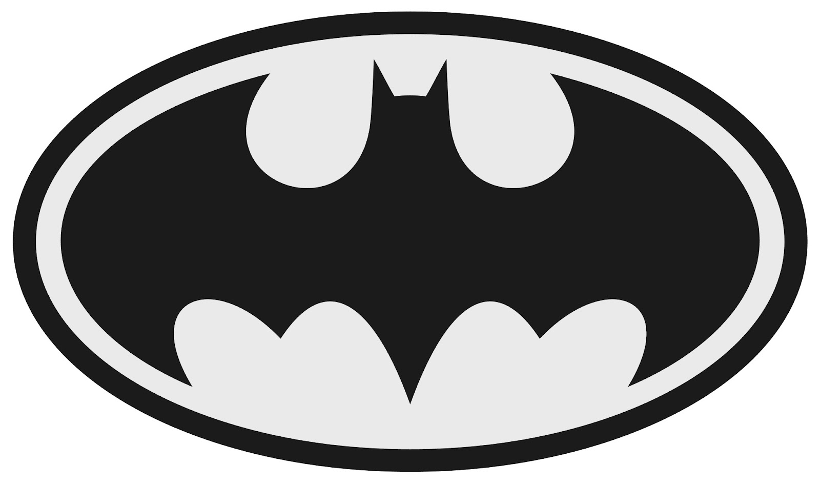 batman white-black